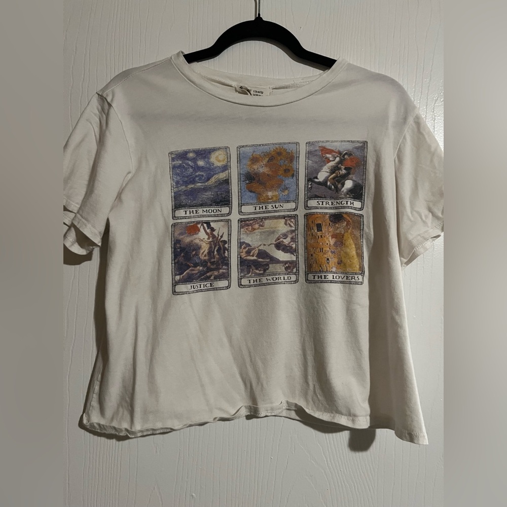 French Pastry White Graphic T-Shirt